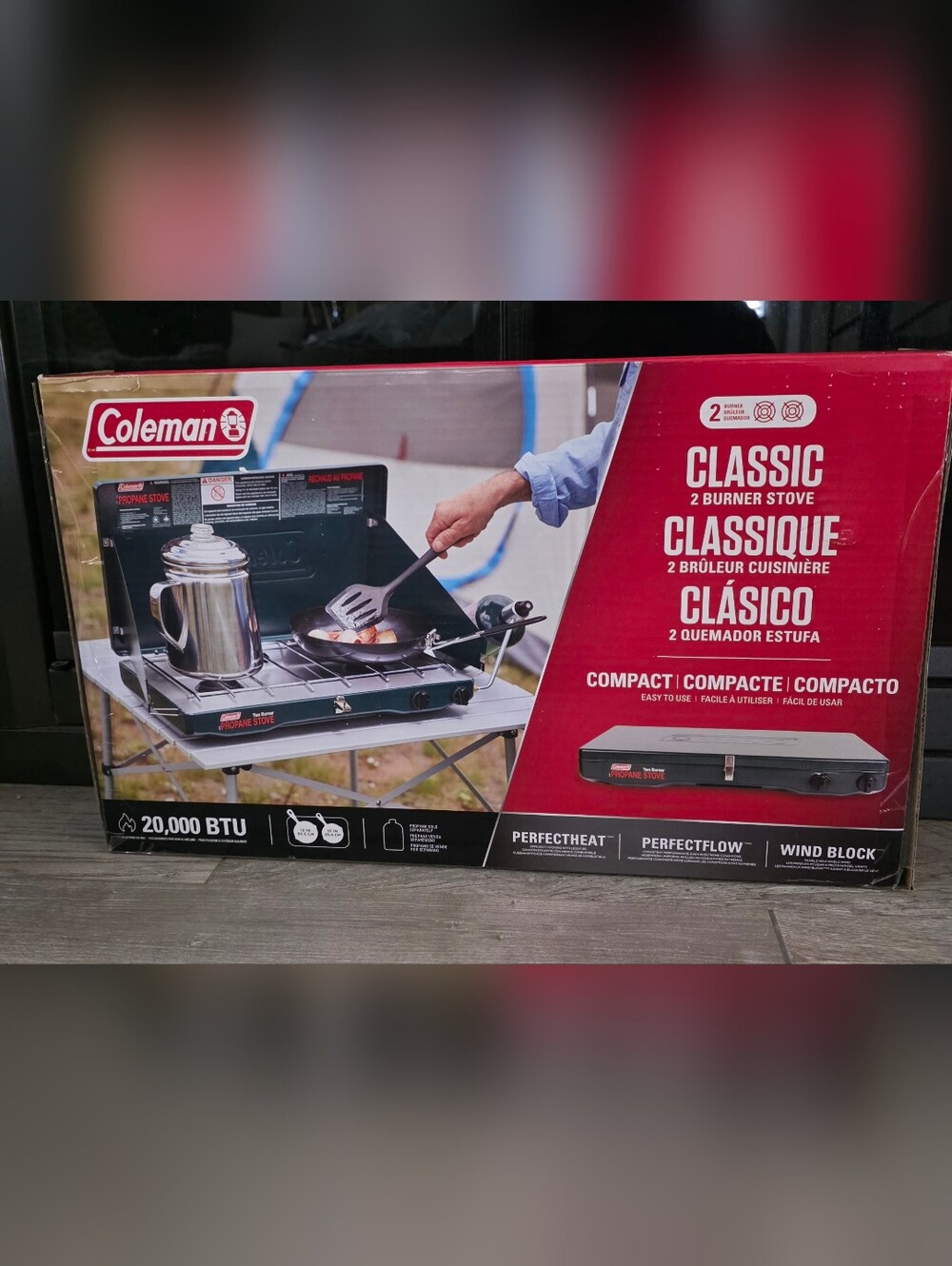 Coleman Classic Propane Gas 2-Burner Camping Stove (2000037883) New